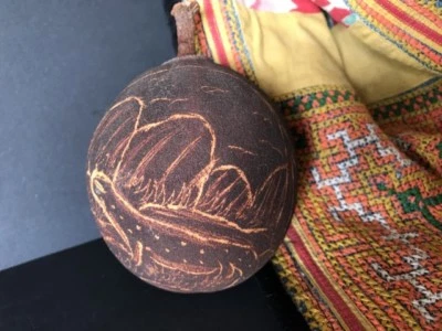 Old Australian Aboriginal Kimberley Carved Boab Nut …beautiful collection piece - image 1 of 4