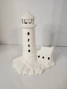 Ceramic Bisque Lighthouse 8" Tall Ready To Paint - Picture 1 of 6