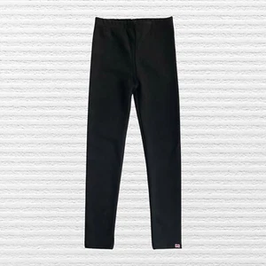 Appaman Girls Ultra Soft Faux Suede Leggings Black Elastic Waist Pull-On Size 8 - Picture 1 of 12