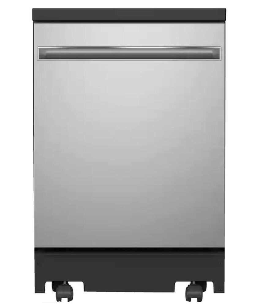 GE 24” Top Control Portable Stainless Steel Dishwasher
