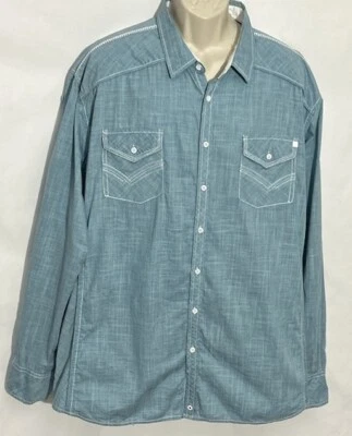 Buckle Black Label Mens Button Up Shirt Embroidered Pockets Size 2XL Sz XXL NWOT - Image 1 of 4