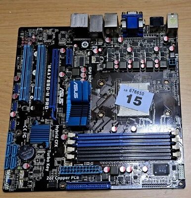 ASUS M4A785D-M PRO - AM3 MOTHERBOARD - AMD - MicroATX - DDR2 - Tested/Perfect - Image 1 of 4