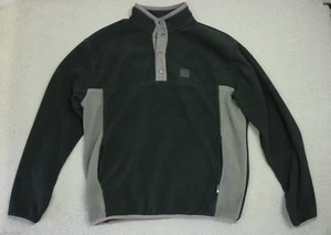 Volcom Fleece Jacket Men's Medium Black Gray With Pockets - Picture 1 of 11