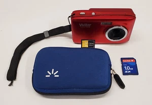 Vivitar Vivcam e128 Digital Camera 18MP w/ SD Card & Carrying Case - Foto 1 di 6
