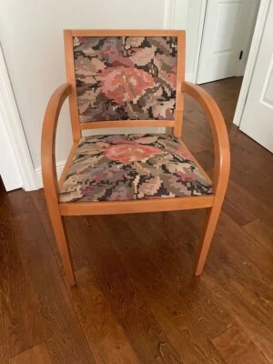 8 sillones de comedor de ladrillo de Timothy deFiebre. Arce macizo. Estilo Art Deco. Foto 1 de 4