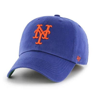New York Mets '47 Brand Royal Blue Fitted Franchise Hat - Image 1 of 3