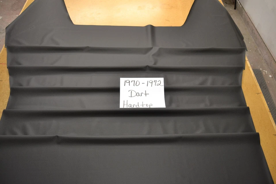 1970 70 1971 71 1972 72 Dodge Dart techo rígido techo de nivel negro hecho en Estados Unidos Foto 1 de 2