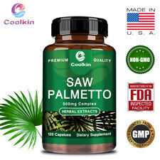 Saw Palmetto 500mg - Male Prostate and Urinary Tract Health, Prevent Hair Loss