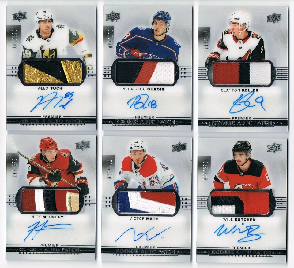 2017-18 Upper Deck Premier Acetate Rookie Auto Patch Pick From List  /299 /199  - Image 1 of 1