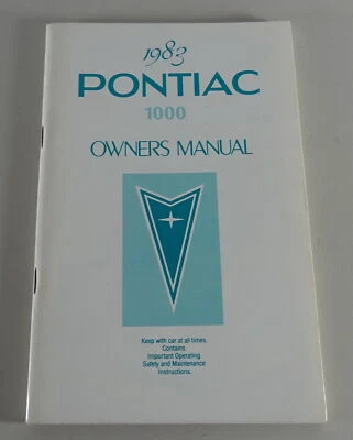 Manuale Dell'Owner / Manuale Pontiac 1000 Anno 1983 - Immagine 1 di 2