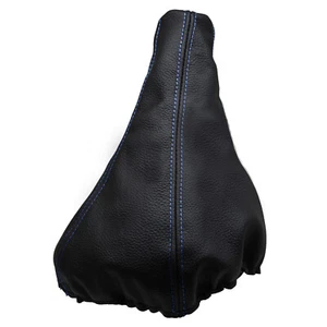 SEAT CORDOBA (1999-2002) Soufflet Levier De Vitesse Cuir - Couture Bleu Clair - Foto 1 di 1