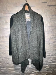 Usado en Excelente Condición Anthropologie Sábado Domingo Cascada Cárdigan Abierto Suéter Tejido Verde S - Imagen 1 de 9