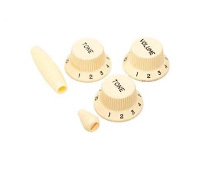 Allparts Stratocaster Knob Set, Cream - Picture 1 of 2