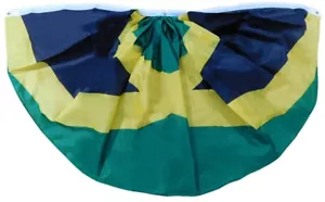 3X6 Jamaica Jamaica 3'x6' Ventilador Plisado Bandera Impreso 68D Ventilador de Nailon Bandera Bunting - Imagen 1 de 4