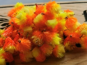 12 Tequila FAB BLOBS/TROUT FLIES/FLY FISHING size 10 barbed - Picture 1 of 4
