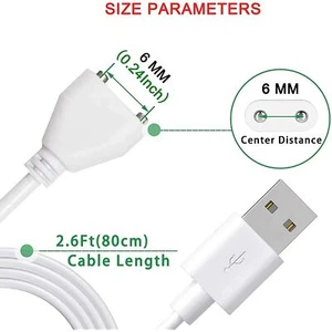 Cable de carga magnético USB Cable cargador de repuesto Cable para masajeador de varita Recarga - Imagen 1 de 10