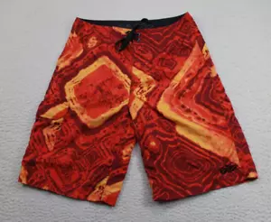 Nike 6.0 BoardShorts Mens 30 Red Lava Print Swim Trunks Beach Surf Beach Summer - Picture 1 of 14