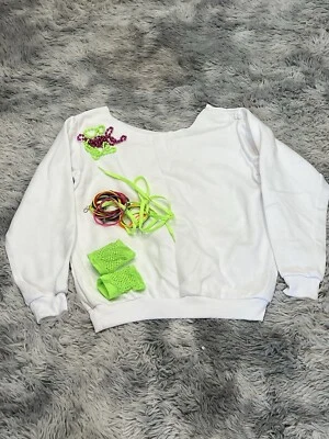 Halloween Costumes - White Small Sweatshirt With Accessories - Image 1 of 3