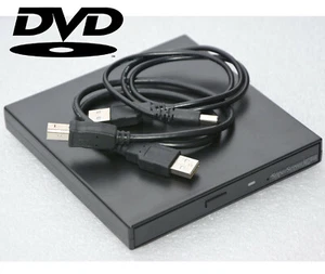 USB DVD Cdrom Drive Executable With Windows 98SE XP 7 8 10 External #LW2 - Picture 1 of 1