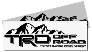 2 TRD Off Road Decals for Toyota Tacoma Tundra Mountains Pair Sticker Truck beds - Picture 1 of 5