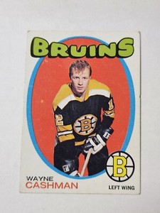 1971-72 TOPPS HOCKEY #129 WAYNE CASHMAN BOSTON BRUINS b