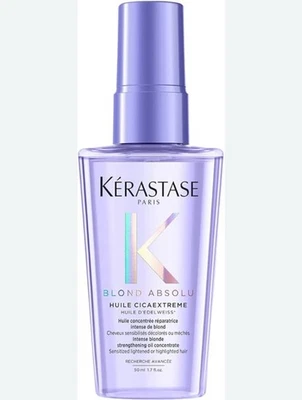 Aceite capilar fortalecedor Kerastase Blond Absolu Huile Cicaextreme 1,7 oz/50 ml Foto 1 de 4