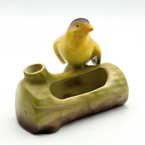 Piccola fioriera vintage uccellino in ceramica ceca - Foto 1 di 4