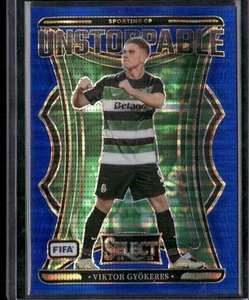 2024-25 Panini Select FIFA #14 Viktor Gyokeres Unstoppable Blue Pulsar - Picture 1 of 2