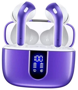 Bluetooth Headphones True Wireless Earbuds 60H Playback LED Power Display - Picture 1 of 7