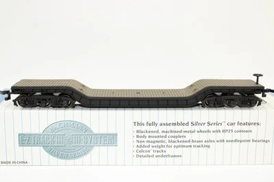 Bachmann HO Scale 52' Depressed Center Flat Car w/ No Load NIB 18349 - Image 1 of 3