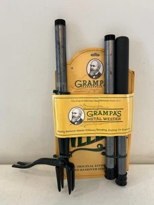 Grampa's Metal Weeder - Stand Up Weed Puller Remover Tool All Steel Construction - Picture 1 of 22