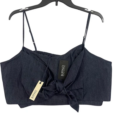 Buffalo David Bitton Audrey Denim Tie Front Tank Top XL NWT - Image 1 of 4