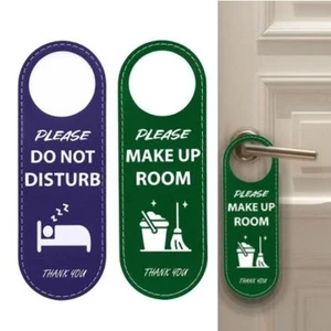 PU Door Sign Please Do Not Disturb Hotel Hanging Board Wall Decoration - Picture 1 of 4