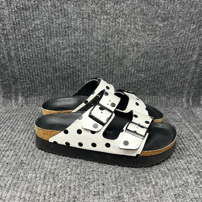 Birkenstock Arizona Papillio Platform Sandals White Black Polka Dot Women 10 /41 - Image 1 of 4