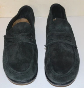 Belgian Shoes by DEBUSSCHERE black suede loafer US 9.5 - Picture 1 of 8