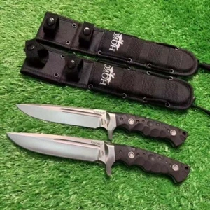 11'' New Full Tang D2 Steel Blade G10 Handle Tactics Camping Hunting Knife VTH97 - Picture 1 of 7