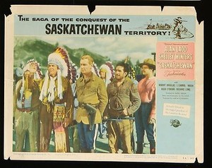 SASKATCHEWAN Alan Ladd Shelley Winters  ORIGINAL 1954 MOVIE Lobby Card  