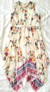 Lilt Floral Hanky Hem Dress Cottagecore Big Girls Size XL 18.5 - Picture 1 of 11