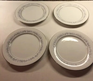 4 Vintage Noritake Contemporary China "MARYWOOD" 8 3/8" Salad Plates - Picture 1 of 7