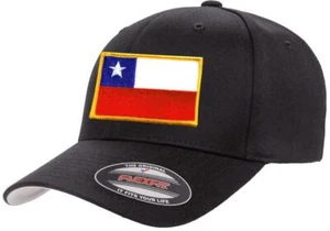 Chile Country Flag Flexfit 6277 Athletic Baseball Fitted Hat Cap - Picture 1 of 26