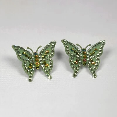 Pendientes mariposa eléctricos verdes Tarina Tarantino Foto 1 de 4