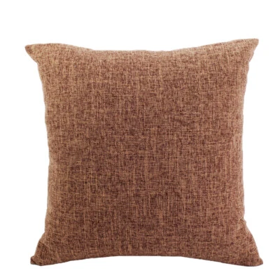 New Plain Linen Cushion Cover Pillow Case Home Decor 16" 18" 20" 22" 24" 26" 28" - Image 1 of 4