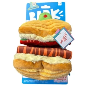 Bark Box Dog Toys Pups Diner Barkin Lettuce & Tomutto, Crinkle Squeaker S-M NWT - Picture 1 of 8