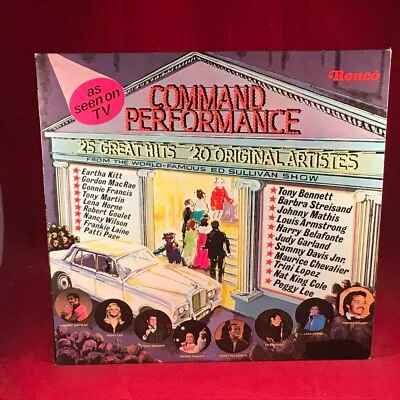 VARIOUS Command Performance 20 Great Hits ED Sullivan 1973 UK Vinyl LP Live B - Image 1 of 4