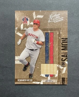 2004 Donruss Leather & Lumber Materials Bat /100 Tim Salmon #3 - Image 1 of 3