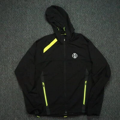 Chaqueta Polo Deportiva Para Hombre Mediana Negra Rendimiento Cremallera Completa Con Capucha Ralph Lauren Foto 1 de 4