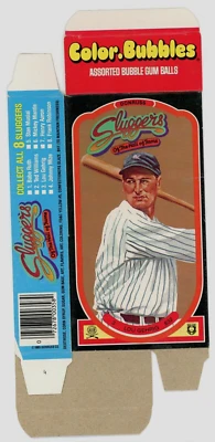 Sluggers Donruss 1985 Fame Color Gehrig Hall Gum Lou Bubbles Hof Box Flat Foto 1 de 3