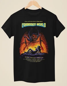 Forbidden World - Camiseta negra unisex inspirada en póster de película - Imagen 1 de 1