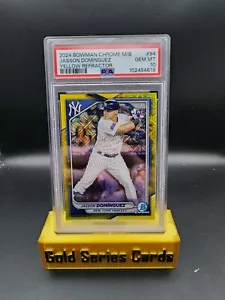 2024 Bowman Chrome Mega Box - Jason Dominguez Rookie RC #17 /75 Yellow PSA 10 - Bild 1 von 2