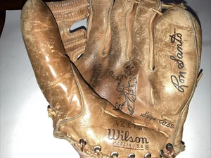 Wilson Ron Santo Baseball Handschuh A-2175 Snap-Ease Hergestellt in den USA Selten Chicago Cubs - Bild 1 von 12